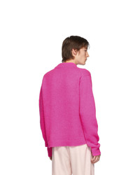 Tibi Pink Alpaca Sweater