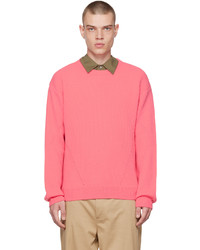 Solid Homme Pink Crewneck Sweater
