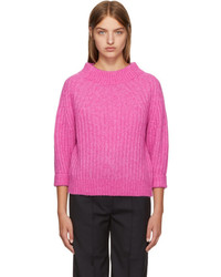 3.1 Phillip Lim Pink Rib Knit Alpaca Sweater