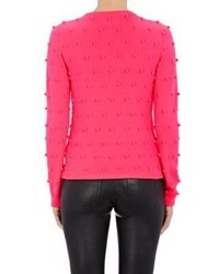 Lisa Perry Popcorn Knit Cashmere Sweater Pink Size Xs