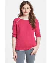 PRESS Pullover Sweater Shocking Pink Porridge Mix X Large