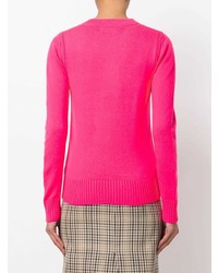 Burberry Ribbed Details Crew Neck Sweater