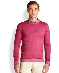 Sand Merino Wool Crewneck Sweater