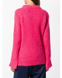 Erika Cavallini Slit Sleeve Brushed Sweater