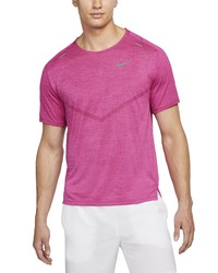 Nike Dri Fit Jumpman Adv Techknit Ultra Running T Shirt In Mystic Hibiscusactive Pink At Nordstrom