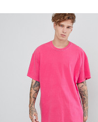 Reclaimed Vintage Inspired Oversized Overdye T Shirt In Pink