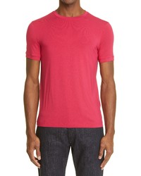 Giorgio Armani Mr Armani Slim Fit Short Sleeve T Shirt In Pink At Nordstrom