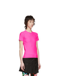 Junya Watanabe Pink Nylon Tricot T Shirt