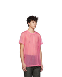 Helmut Lang Pink Organza Masc Little T Shirt