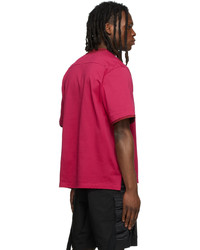 Sacai Pink Piqu Pullover T Shirt