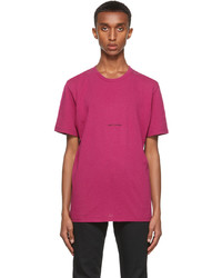 Saint Laurent Pink Rive Gauche Logo T Shirt