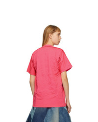 Junya Watanabe Pink Wrinkled T Shirt