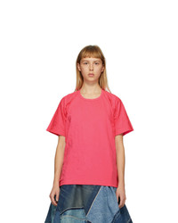 Junya Watanabe Pink Wrinkled T Shirt