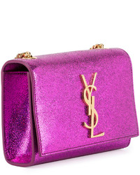 Saint Laurent Kate Monogram Small Shoulder Bag Pink