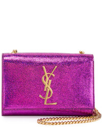 Saint Laurent Kate Monogram Small Shoulder Bag Pink