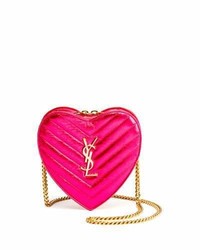 Saint Laurent Monogram Small Love Crossbody Bag Pink