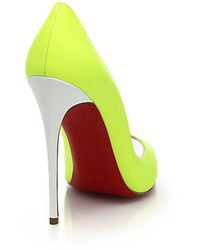 Christian Louboutin Youpi Leather Peep Toe Pumps | Where to buy ...