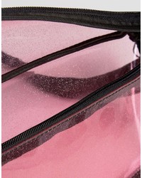 Missguided Transparent Glitter Fanny Pack