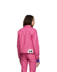 Calvin Klein Jeans Est. 1978 Pink Denim Trucker Jacket