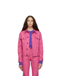 Calvin Klein Jeans Est. 1978 Pink Denim Trucker Jacket