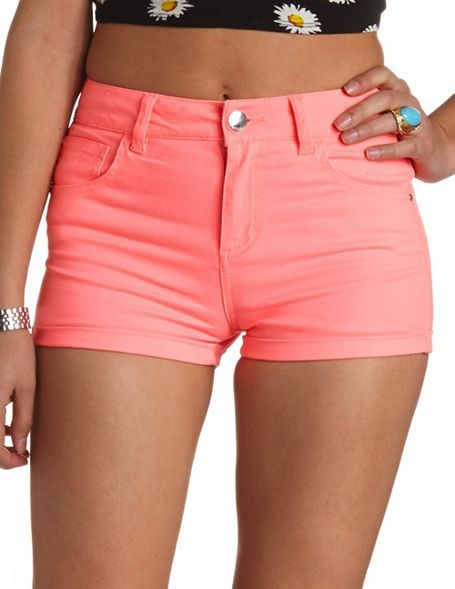 Charlotte Russe Refuge Hi Rise Shortie High Waisted Shorts | Where to ...