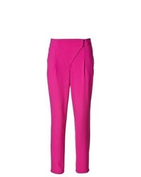 BODYFLIRT Diagonal Fly Trousers In Pink Size 10