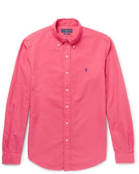 pink ralph lauren polo button down shirts