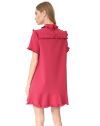 RED Valentino Collared Short Sleeve Dress