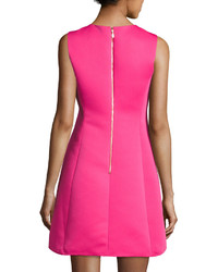 Kate Spade New York Sleeveless Crepe A Line Dress Pink
