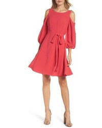 Adrianna Papell Petite Cold Shoulder Dress