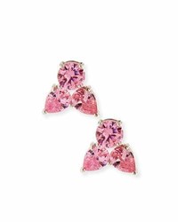 Fallon Monarch Pointed Cluster Stud Earrings Pink