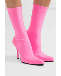 Balenciaga Round Neon Spandex Sock Boots