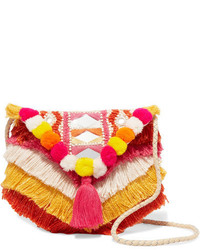 Antik Batik Frika Embellished Cotton Shoulder Bag Pink