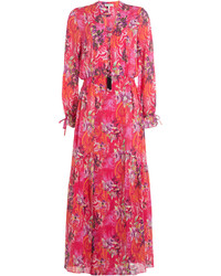 Etro Printed Cotton Dress With Embellished Tassels
