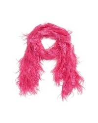 Hot Pink Embellished Lace Shawl
