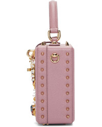 Dolce & Gabbana Pink Embellished Box Bag