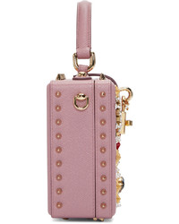 Dolce & Gabbana Pink Embellished Box Bag