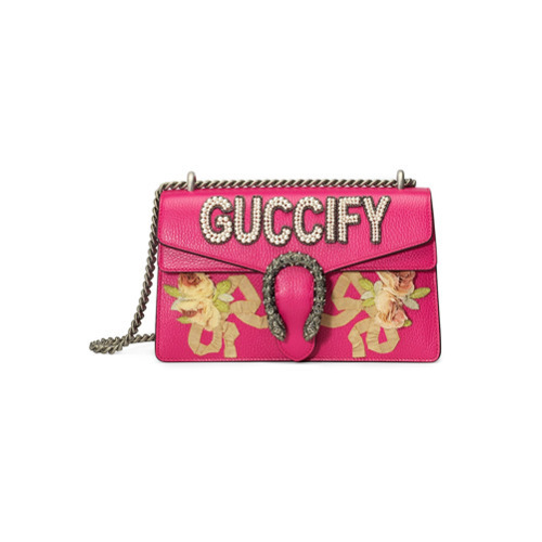 Gucci Pink Fy Dionysus Small Shoulder Bag, $4,890 | farfetch.com ...