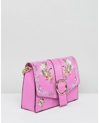 Asos Floral Embroidered Shoulder Bag