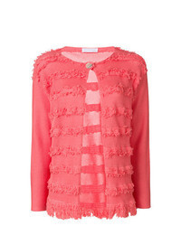 Hot Pink Embroidered Cardigan