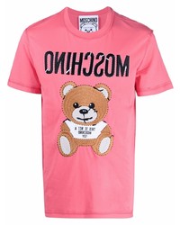 Moschino Teddy Bear Motif Cotton T Shirt