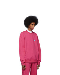 Ader Error Pink Stone Logo Sweatshirt