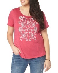 Evans Plus Size Embroidered Tee