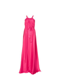 Lanvin Flared Cinched Waist Gown