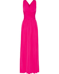 Halston Heritage Wrap Effect Jersey Gown