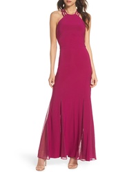 Morgan & Co. Strappy Back Trumpet Gown