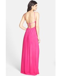 Wildfox Couture Wildfox Gigi Open Back Voile Maxi Gown