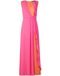 BCBGMAXAZRIA Yuliana V Neck Evening Dress 298 BCBGMAXAZRIA