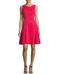 Zac Posen Cletine Fit And Flare Cocktail Dress Barberry