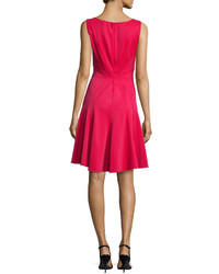 Zac Posen Cletine Fit And Flare Cocktail Dress Barberry